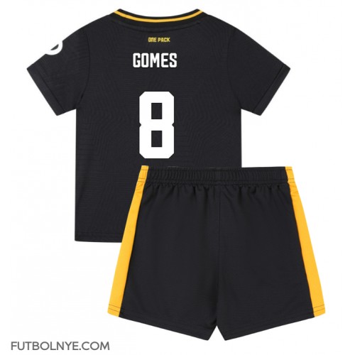 Camiseta Wolves Joao Gomes #8 Visitante Equipación para niños 2024-25 manga corta (+ pantalones cortos)